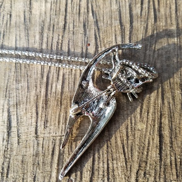 Whimsical Colorful Kitty Cat Necklace / brooch - NWOT - Picture 4 of 7